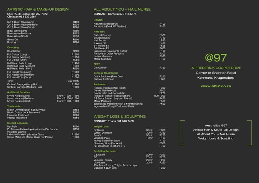 Service Menu Front Logo